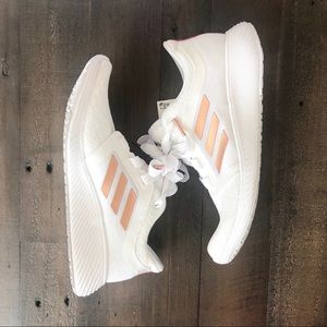 Adidas Edge Lux 3 Running Shoe in Copper/White